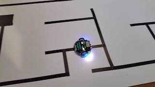 First run of the 3PI robot in our maze.