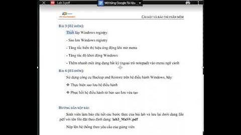 LAB 3 - Cài đặt và bảo trì phần mềm