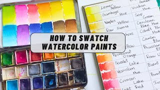 How to Swatch Watercolour Paints | Easy Guide for Beginners