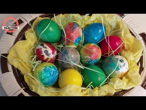 PASKALYA YUMURTASI Yumurta boyama nasıl yapılır? Yumurta boyama şekilleri - Yumurta boyama tekniği