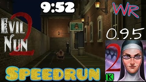 Evil nun 2 - V 0.9.5, World record (9:52), speedrun, full gameplay, ghost mode