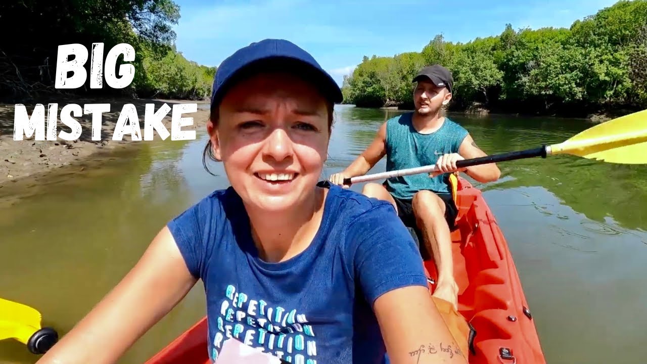 Biking in Koh Lanta | Kayaking FOR HOURS in Huge Mangrove Forest | THAILAND