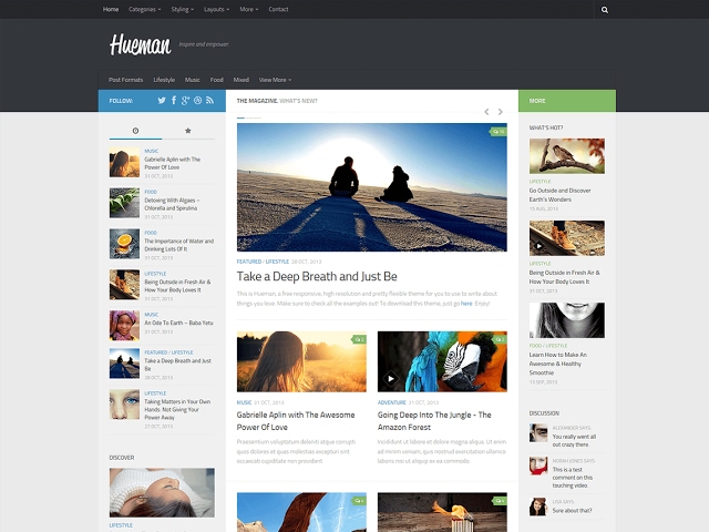 Hueman Free WordPress Theme Features and Download Link class=