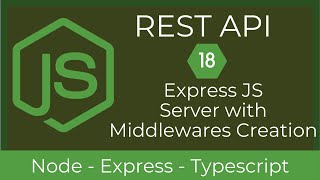18 Express JS Server with Middleware Creation| REST API with Node & TypeScript | UiBrains
