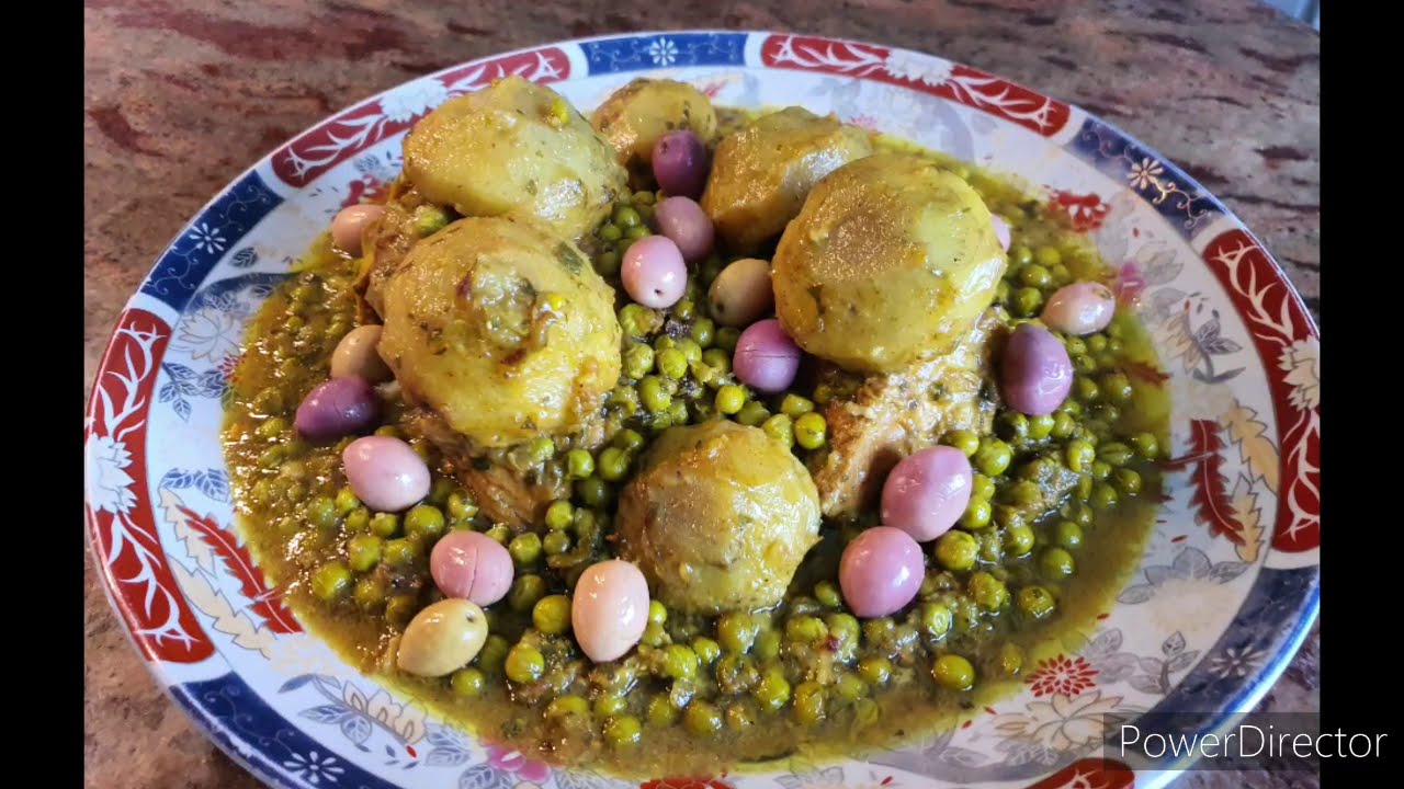 طاجين اللحم بالجلبانة والقوق تقليدي فاسي على حقو وطريقو ياسلام 🌷