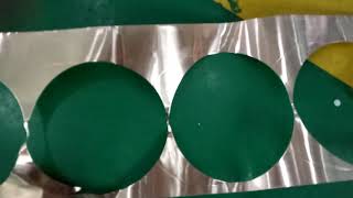 Round copper foil die cutting ,copper foil press and cooper foil stamping
