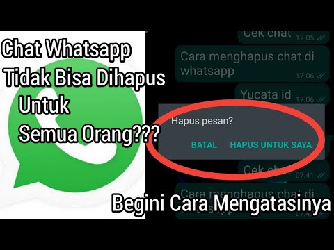 Video: Bolehkah admin memadamkan kumpulan whatsapp untuk semua orang?