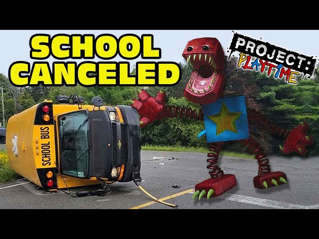 Kid Skips School To Play PROJECT PLAYTIME! Kid Meets Boxy Boo! [Original] 