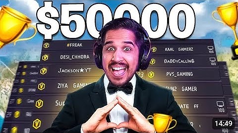 5000$ Per Kill Challenge With 48 Youtubers 🤑 |. free fire per kill 5000 rs custom desi gamers