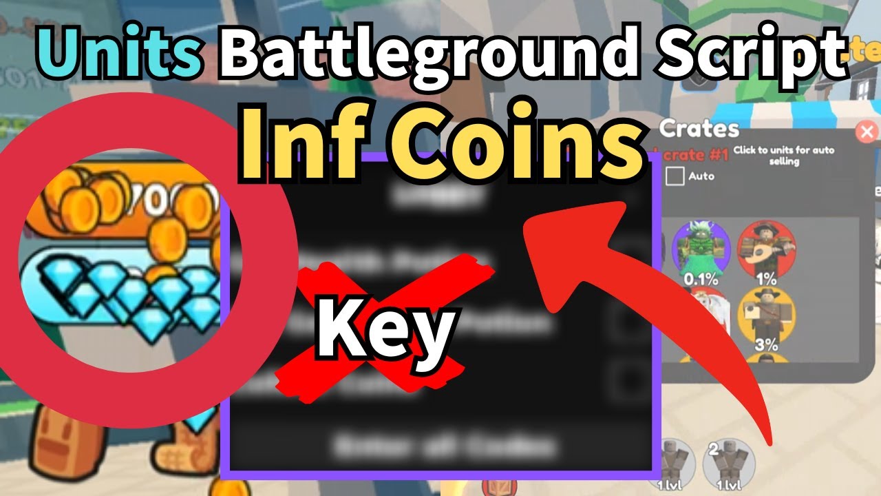 Скрипт «Поля сражений» для новых юнитов⚔️| БЕЗ КЛЮЧА | FarmCoins, Gems, AutoHeal и многое другое🔥...