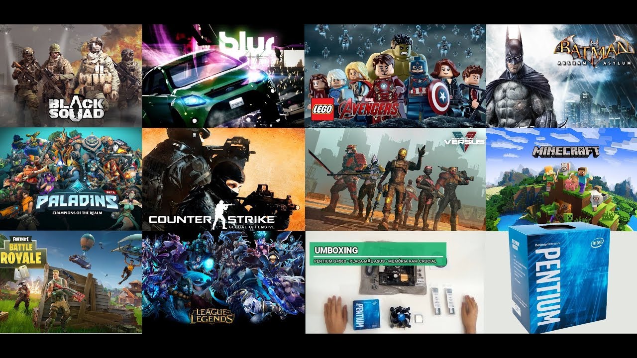 Teste Processador Pentium G4560 HD Graphics 610 - 10 Jogos