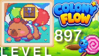Colony Flow Level 897 walkthrough (Hard) Solution