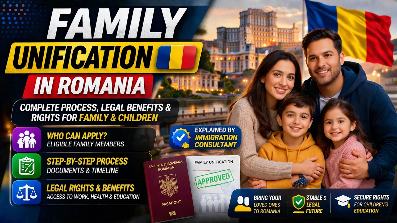 Family Unification in Romania 🇷🇴 | Complete Process, Legal Benefits & Rights for Family & Children