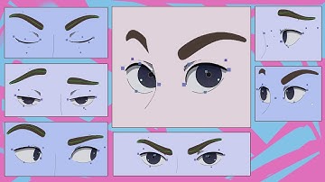 [Demo] Eye Rig with head rotation - Toon Boom Harmony 22