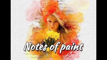 Notes of paint Photoshop Action Tutorial