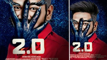 Robot 2.0 Movie poster picsart editing |robot 2.0 poster editing