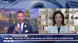 Perfect Posture for Virtual School | Fox46 | Dr. Ana-Maria Temple, Holistic Pediatrician