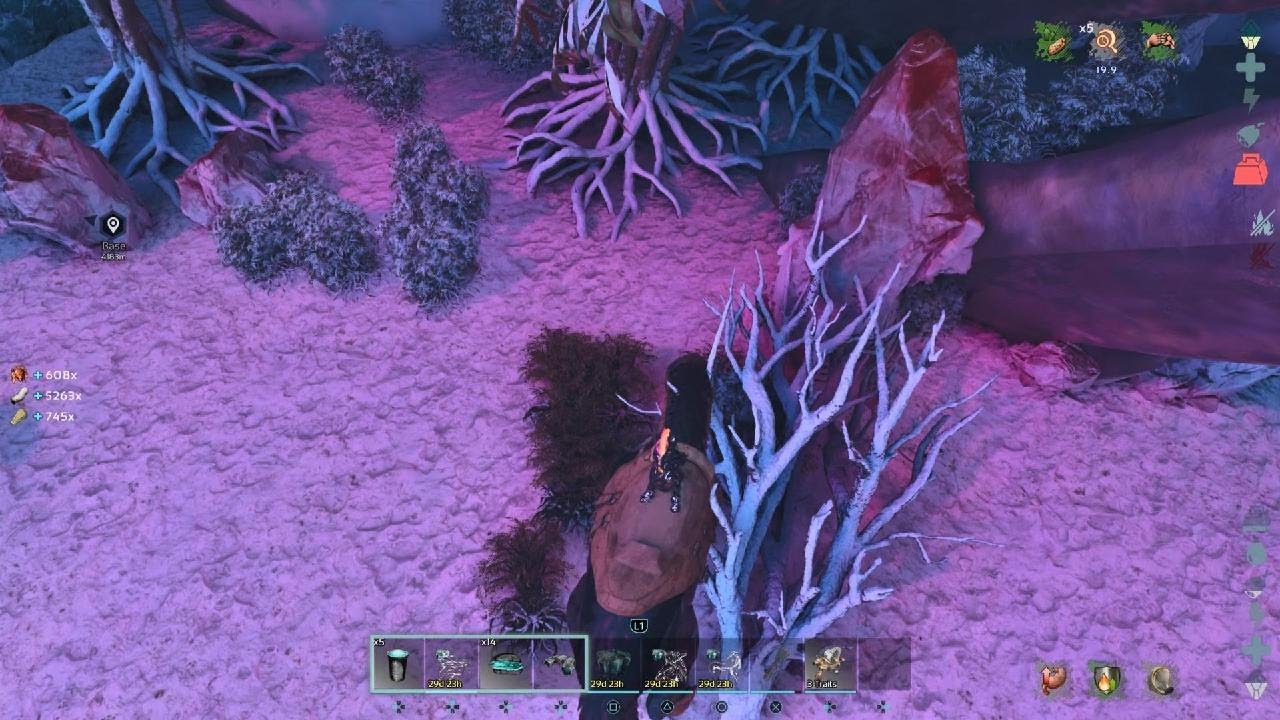 ARK Survival Ascended farming red and blue sap - YouTube