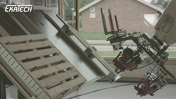 Pallet Nailing machine  - Robot Pallet production with RN4017