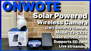 ONWOTE 5MP Super HD Wireless WIFI Security Camera Solar Powered 2Way Talk AI Detection Night Vision screenshot 2