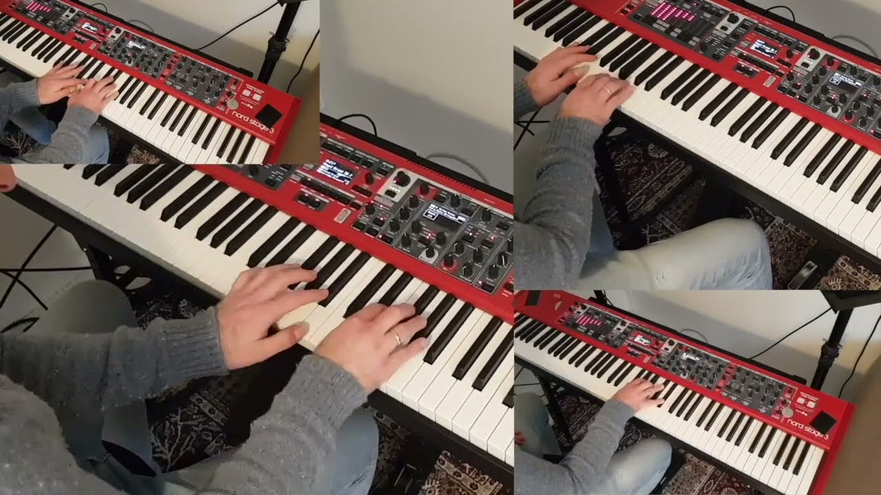 Nice piano jam with Logic Hammond B3 and Nord Stage Velvet Grand piano
