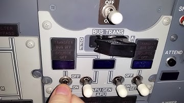 B737 Electic panel switching APU on buss and Generators on buss