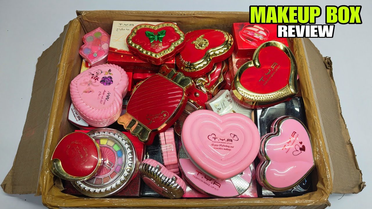 Makeup Box Unboxing and Review | Cheap Makeup Box and Makeup Kit | Small Makeup Box Opening 40