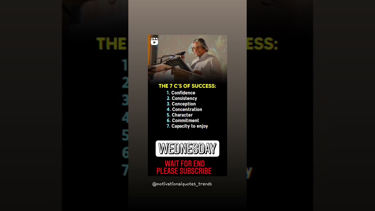 The 7 C S of success