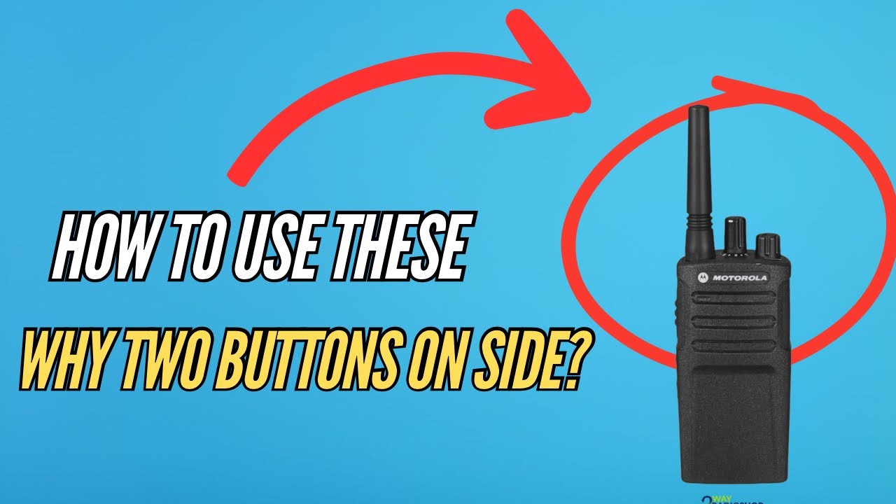 How to Use Motorola Walkie Talkie Radio / Why all security Services Use ...