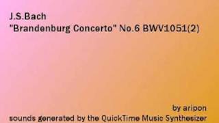 Video thumbnail of "J.S.Bach Brandenburg Concerto No.6 (2)"