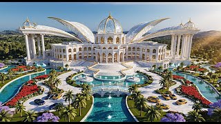 The 3000 Million Foot Heaven Mansion – World’s Largest Ultra Modern White Palace in the Sky