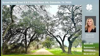 9 ac. Sunset Ranch Tract 6 & 7 County Road 356, Gatesville, TX 76528