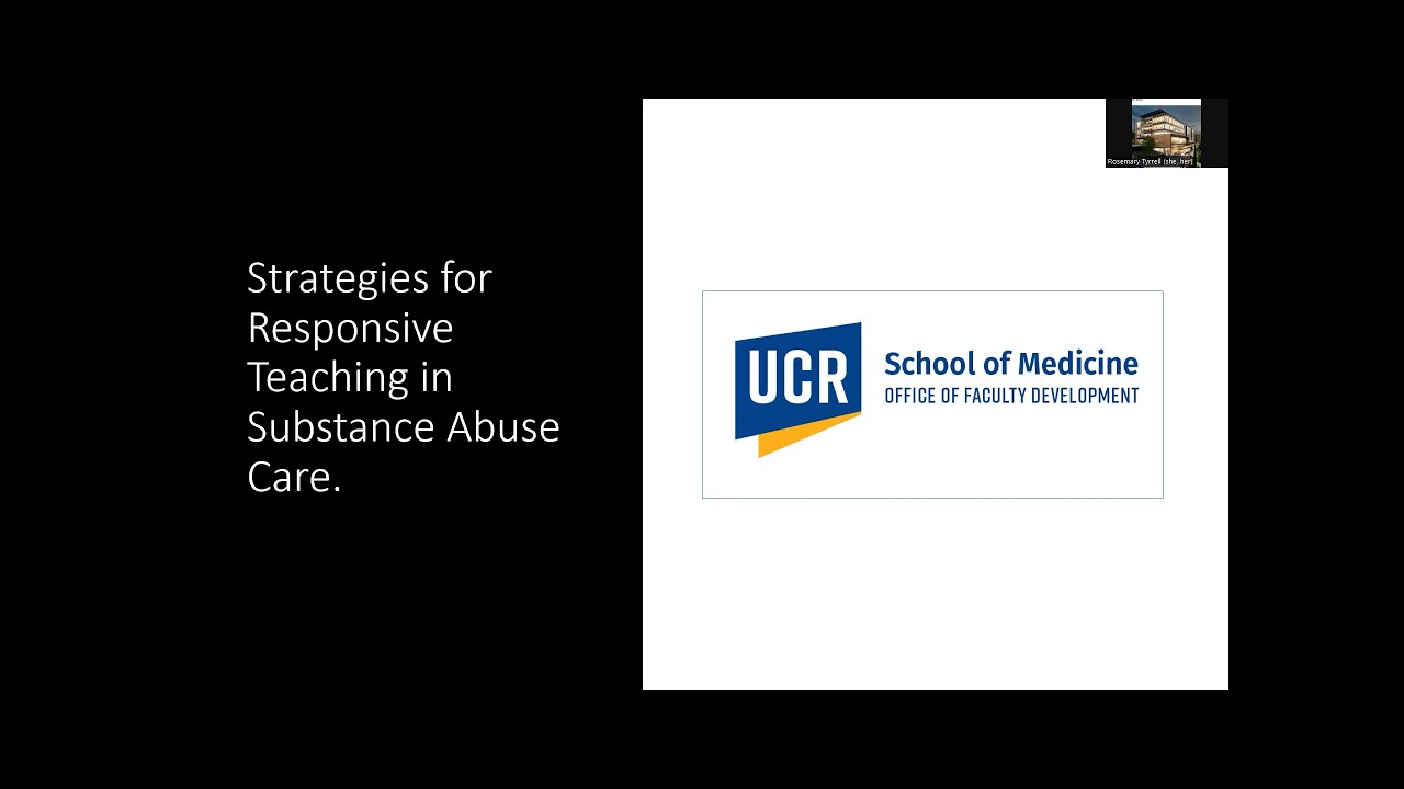Strategies for Responsive Teaching in Substance Abuse Care