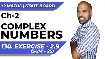 +2 | Ex - 2.9 Sum No. 25 | Complex Numbers | Class 12 | State Board | ram maths