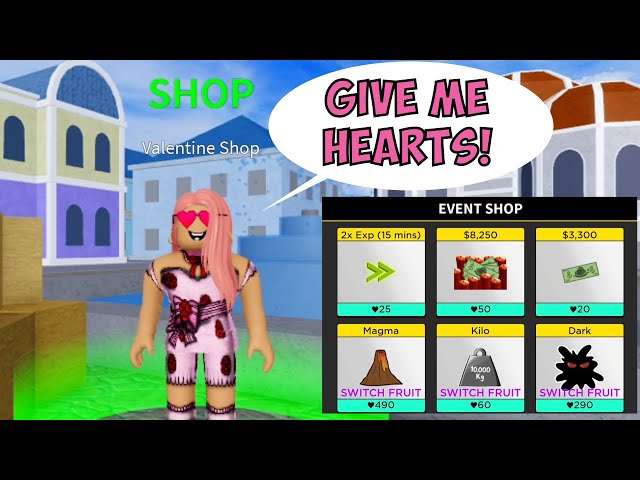 2023 Blox fruit valentine shop Shop NPC 