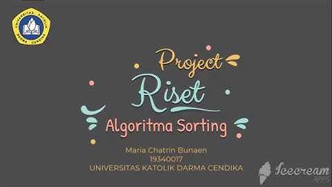 Algoritma Sorting (Bucket Sort dan Quick Sort)