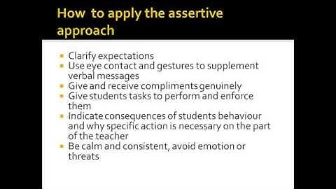 The Assertive Approach to Managing Classroom Learning by Begonia Baaba Essiam