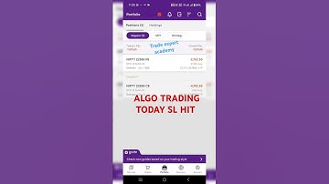 ALGO TRADING 🧑‍💻 TODAY PERFORMANCE , after 9 days today sl hit ✌️ but huge profits  small loss.