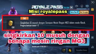 senjata mesin ringan MG3 pubg  , Misi royalepass screenshot 4