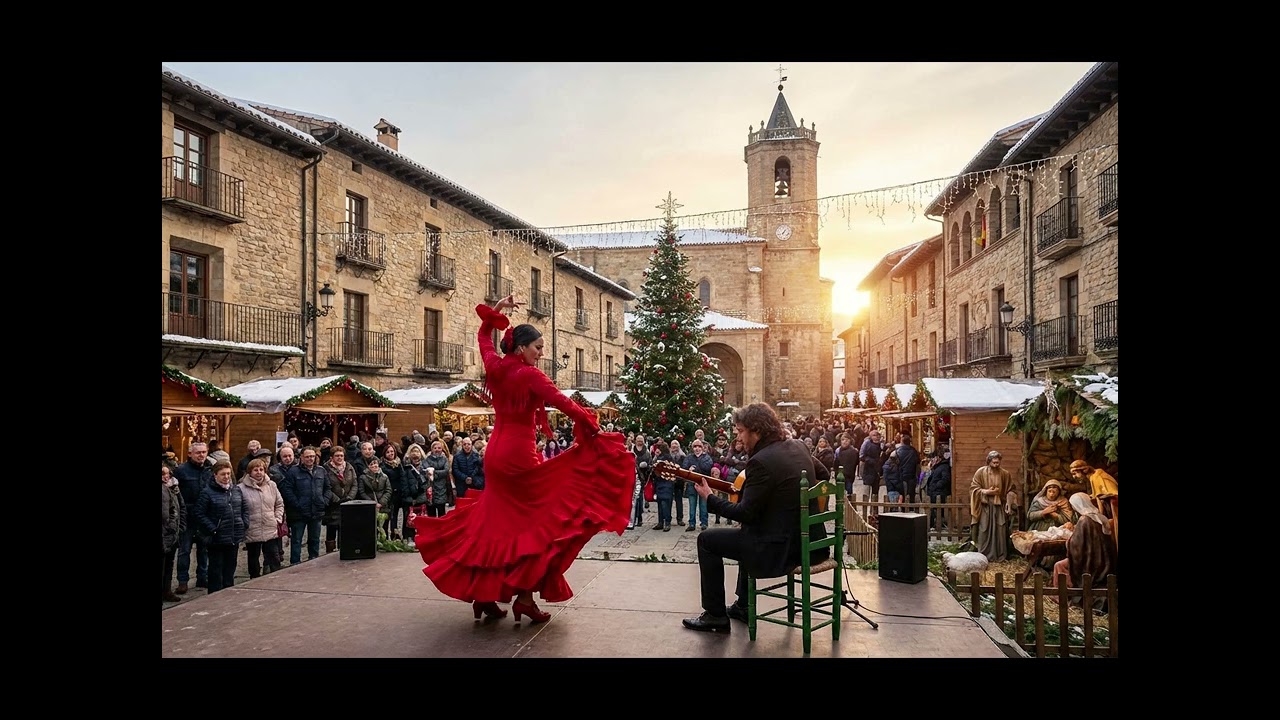 Flamenco Holiday Instrumental 🎄 | Relaxing Spanish Guitar Music for Sleep, Cooking & Calm