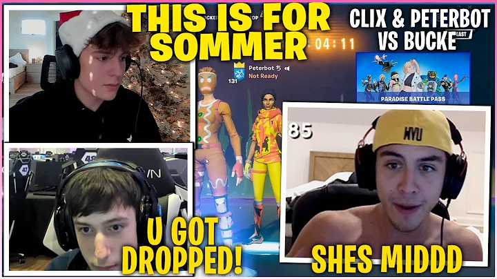 CLIX Dropped BUCKE For PETERBOT After He Disrespects SOMMERSET & Settle Beef In 2v2 Zone Wars Wager!