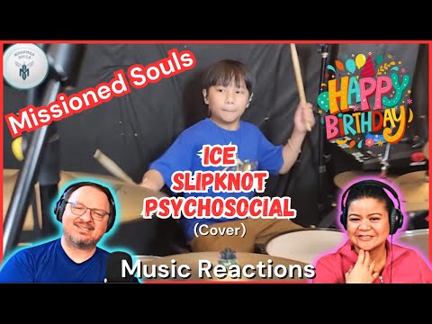 Missioned Souls (Happy Birthday ISAIAH) "Psychosocial" (Slipknot Drum Cover Video) Couples Reaction!