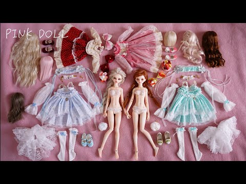 エルサ アナ 着せ替え アナ雪 お姫様のドレス プリンセス Elsa and Anna Princess Dress Up BJD DOLL FROZEN
