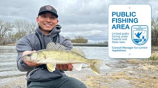 Public Shore Fishing a Popular Dam for Walleyes! (CATCH CLEAN COOK)