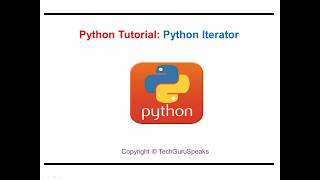 Python_18 - Python Iterators