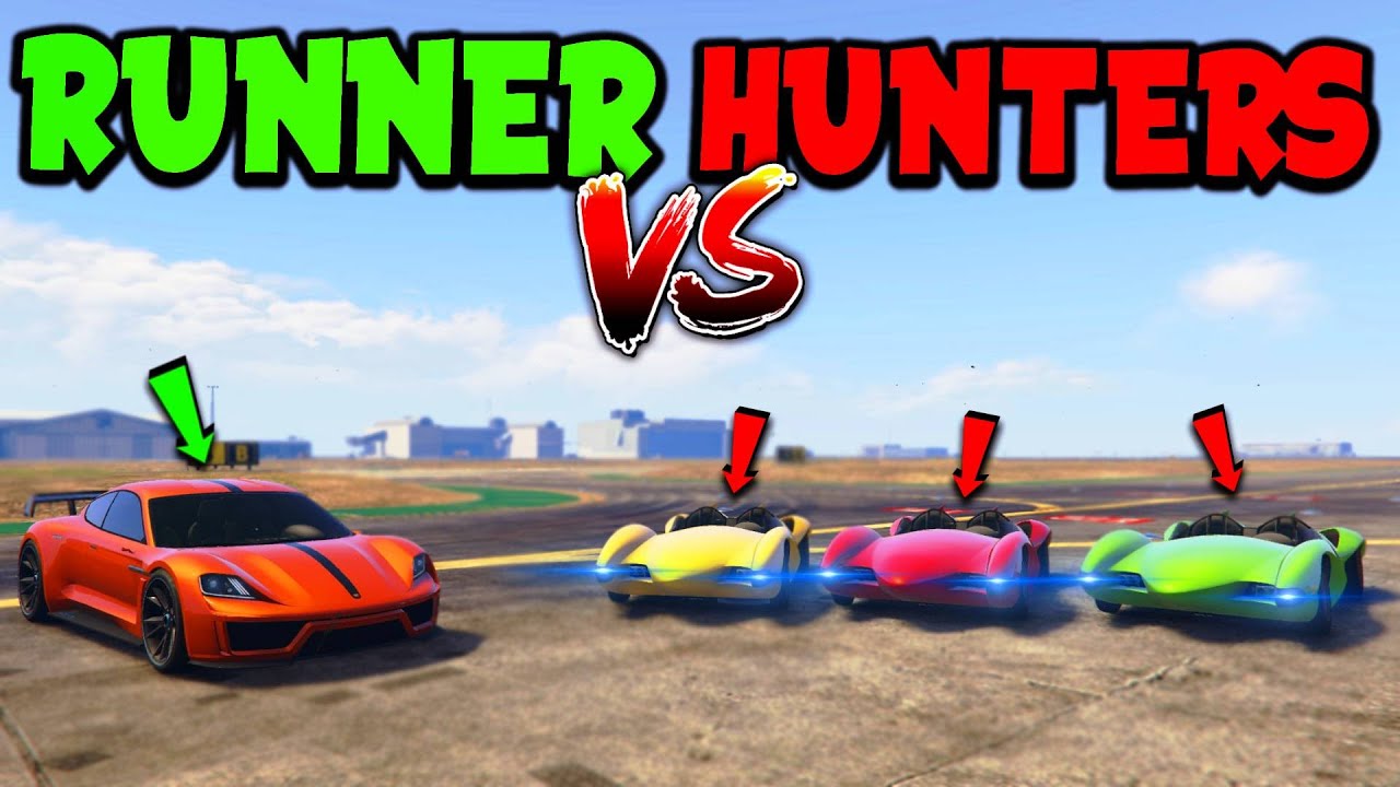 Neon VS Scramjets! | GTA Online Manhunt!