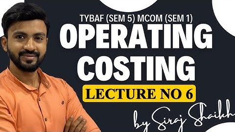 #6 TYBAF | MCOM | Operating Costing | TRANSPORTATION PROBLEM | SEM 5 & SEM 1 || MUMBAI UNIVERSITY ||