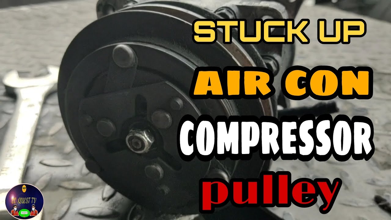 How to remove heavy equipment aircon compressor pulley | EC QUEST TV