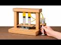 👉 I Built A Cardboard Hydraulic Press 😳 Satisfying Mini Machine | STEM Craft Lab