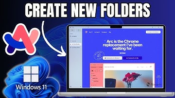 How to Create a New Folder on Arc Browser in Windows 11